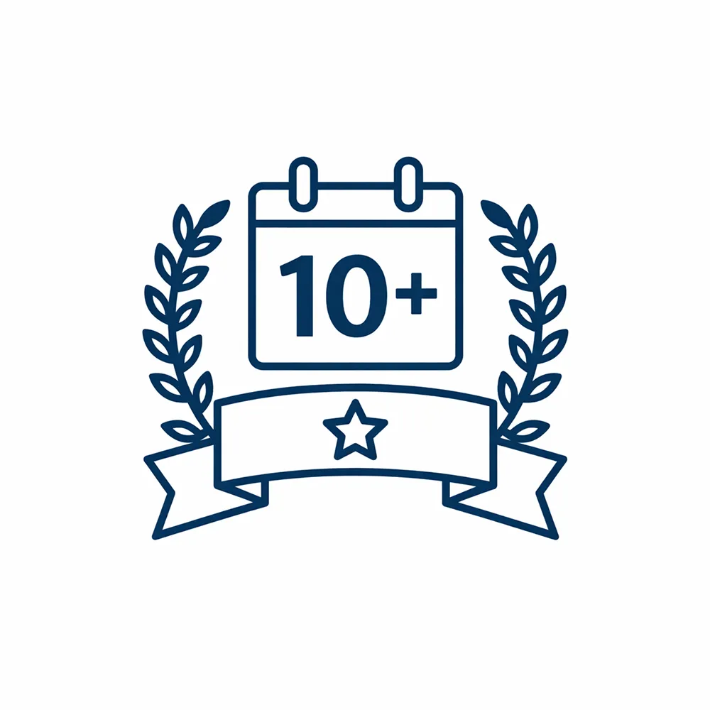 10+ Years of Experience in the Industry